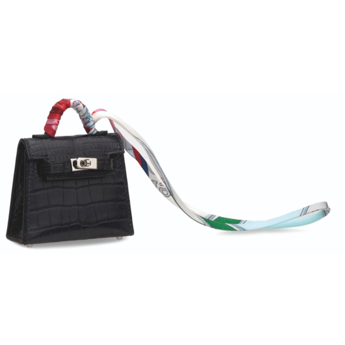 Bag charm Hermès Kelly Twilly Black from 100% authentic materials!