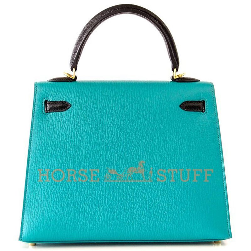 Hermès Kelly Sellier 25 Special Order HSS Blue Paon Chevre GHW