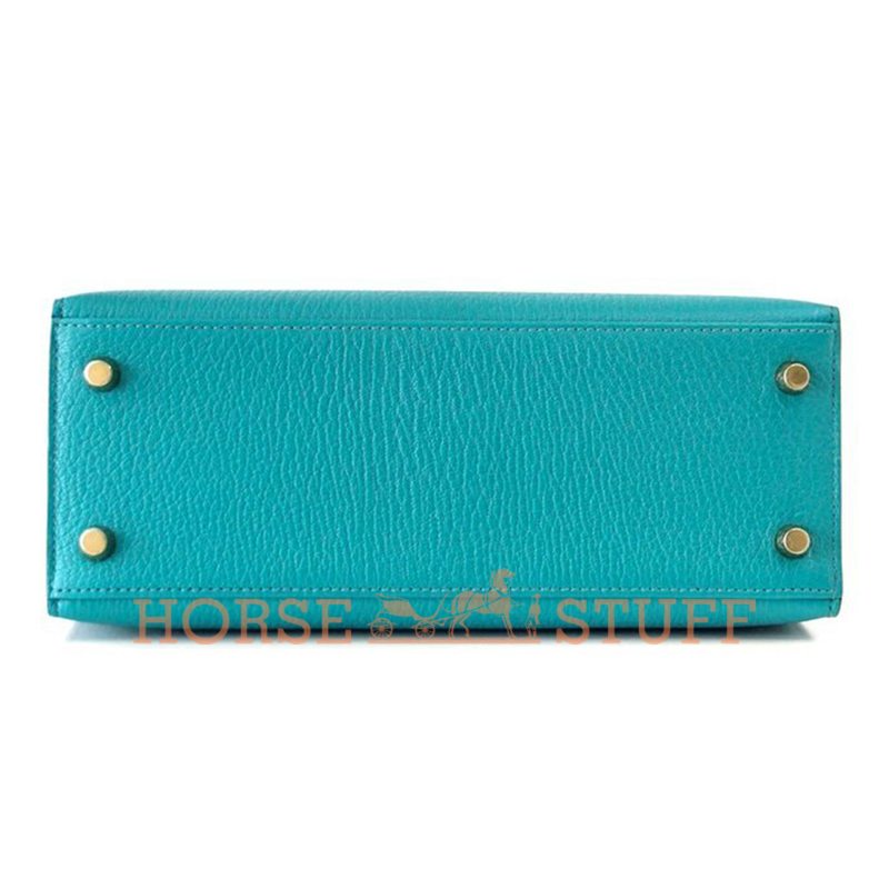 Hermès Kelly Sellier 25 Special Order HSS Blue Paon Chevre GHW