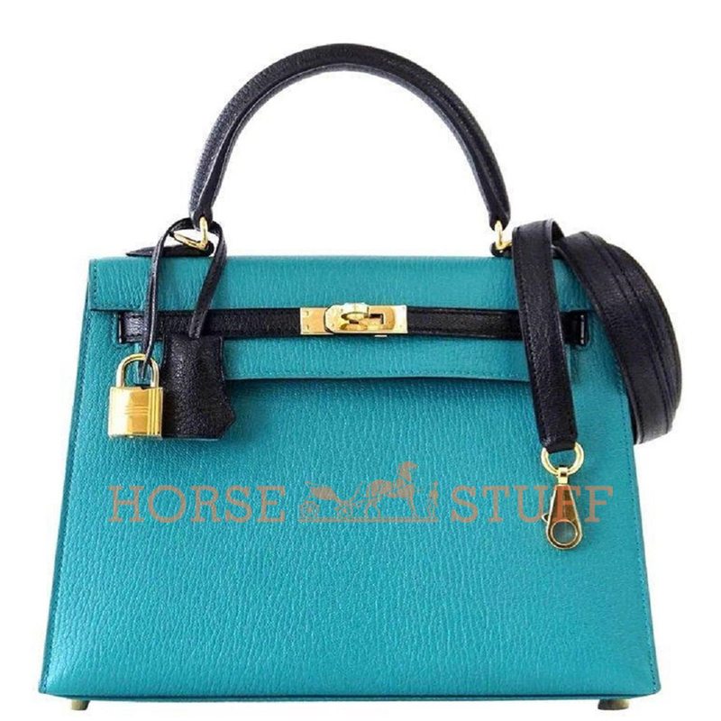 Hermès Kelly Sellier 25 Special Order HSS Blue Paon Chevre GHW