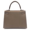 Hermès Kelly Sellier 25 Etoupe Epsom PHW