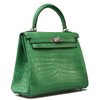 Hermès Kelly Retourne 25 Cactus Matte Crocodile Niloticus PHW