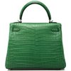 Hermès Kelly Retourne 25 Cactus Matte Crocodile Niloticus PHW