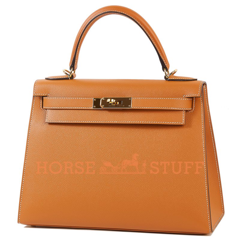 Hermès Kelly Sellier 25 Toffee Epsom GHW