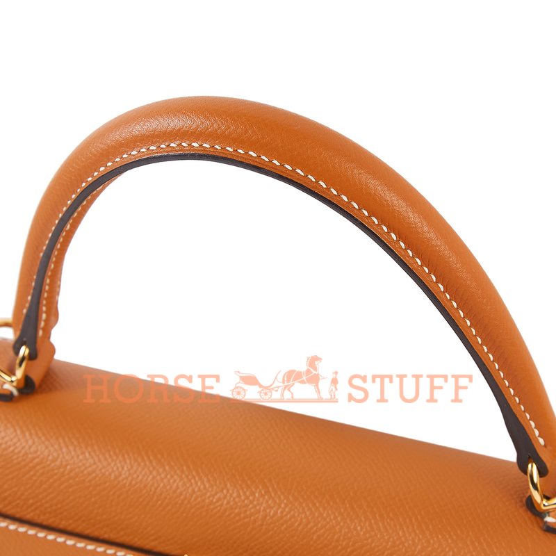 Hermès Kelly Sellier 25 Toffee Epsom GHW