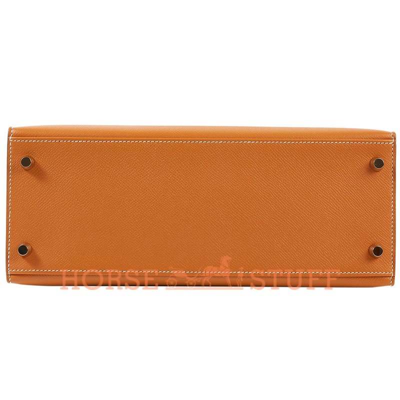 Hermès Kelly Sellier 25 Toffee Epsom GHW