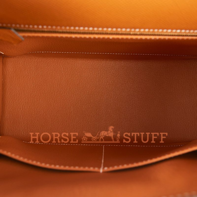 Hermès Kelly Sellier 25 Toffee Epsom GHW