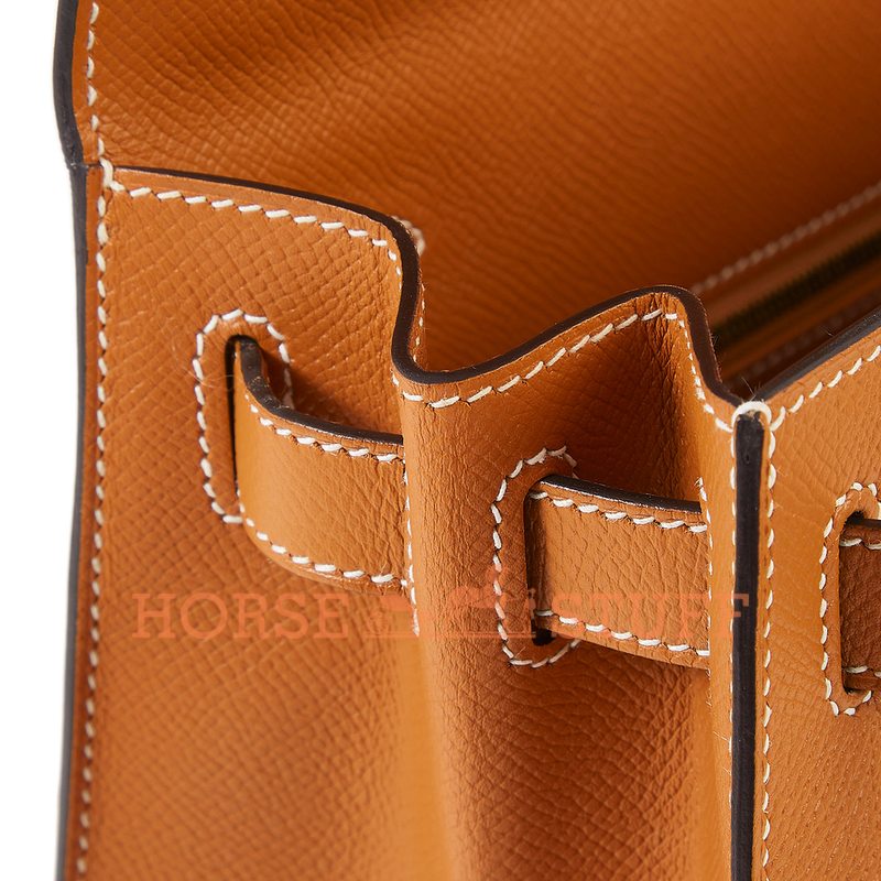 Hermès Kelly Sellier 25 Toffee Epsom GHW