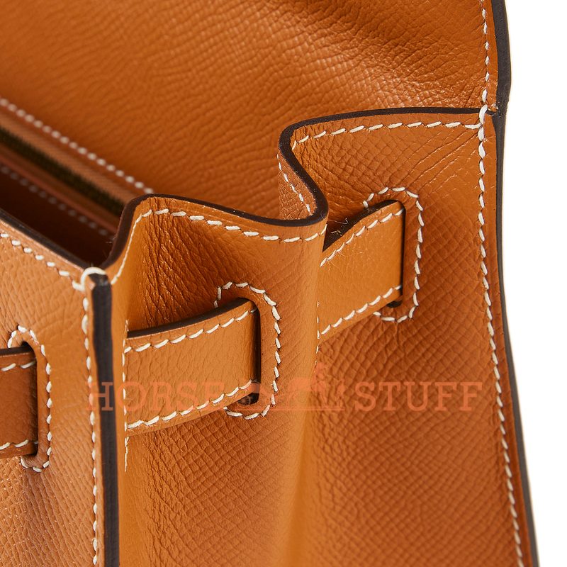 Hermès Kelly Sellier 25 Toffee Epsom GHW