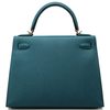 Hermès Kelly Sellier 25 Vert Bosphore Epsom GHW