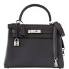 Hermès Kelly Retourne 28 Black Togo PHW