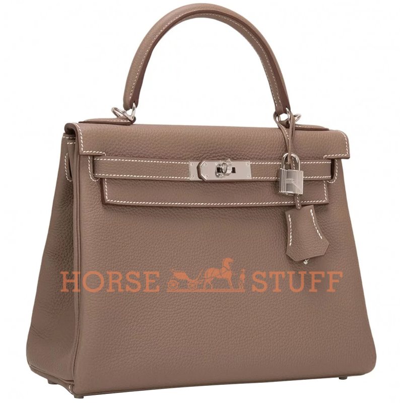 Hermès Kelly Retourne 28 Etoupe Togo PHW