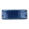 Hermès Kelly Sellier 32 Blue Roi Lisse Crocodile Niloticus GHW