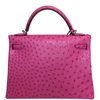 Hermès Kelly Retourne 32 Fuchsia Ostrich PHW