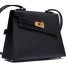 Hermès Limited Edition Kelly en Desordre Sellier 20 Black Epsom GHW