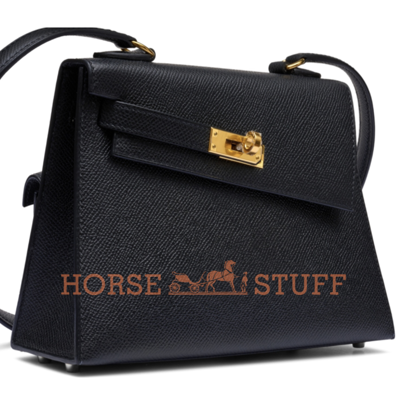 Hermès Limited Edition Kelly en Desordre Sellier 20 Black Epsom GHW