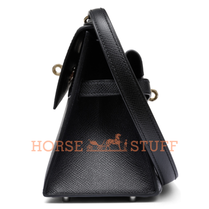 Hermès Limited Edition Kelly en Desordre Sellier 20 Black Epsom GHW