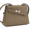 Hermès Limited Edition Kelly en Desordre Sellier 20 Etoupe Epsom PHW