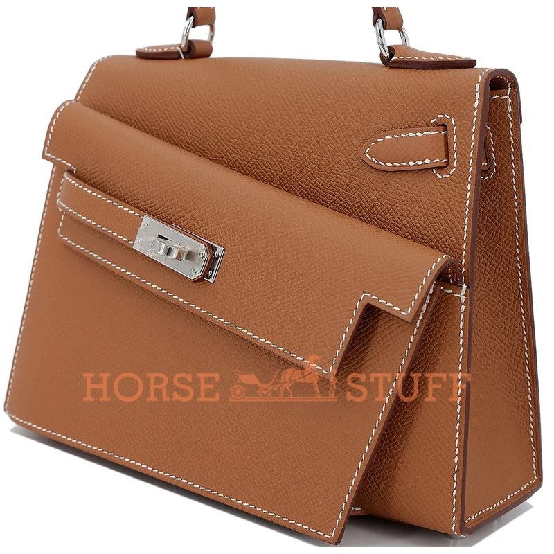 Hermès Limited Edition Kelly en Desordre Sellier 20 Gold Epsom PHW