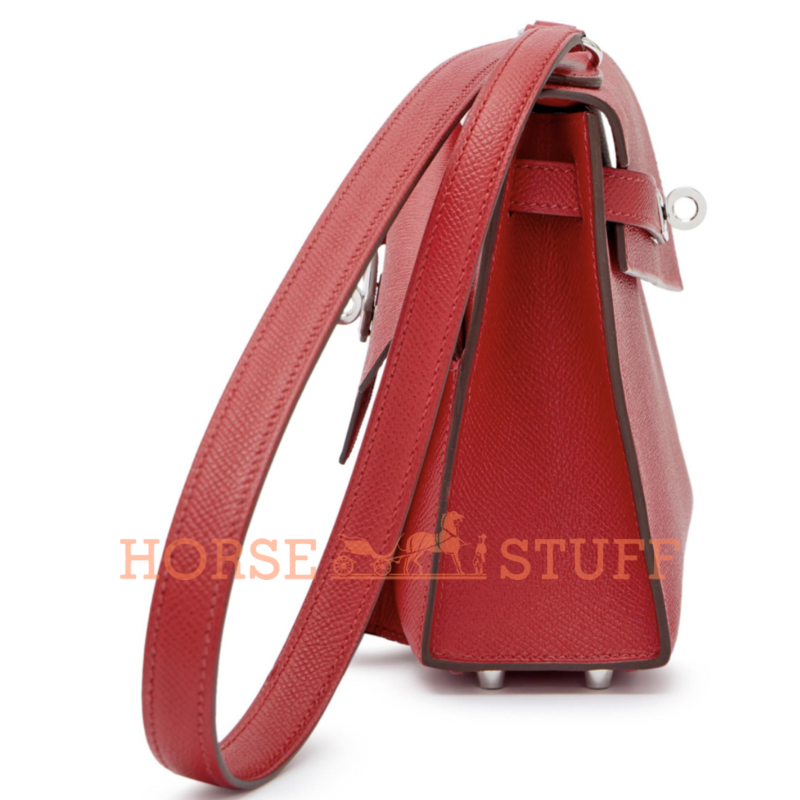 Hermès Limited Edition Kelly en Desordre Sellier 20 Rouge Piment Epsom PHW