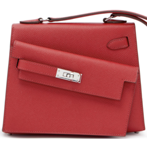 Hermès Limited Edition Kelly en Desordre Sellier 20 Rouge Piment Epsom PHW