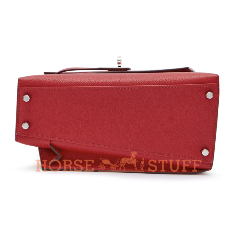 Hermès Limited Edition Kelly en Desordre Sellier 20 Rouge Piment Epsom PHW