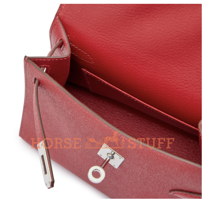 Hermès Limited Edition Kelly en Desordre Sellier 20 Rouge Piment Epsom PHW