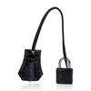 Hermès Kelly Sellier 25 Black Lisse Crocodile Alligator PHW