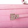 Hermès Kelly Retourne 25 Pink Bubblegum Matte Crocodile Alligator PHW