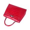 Hermès Kelly Sellier 25 Special Order HSS Verso Rose Extreme / Trench Lisse Crocodile Alligator PHW