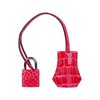 Hermès Kelly Sellier 25 Special Order HSS Verso Rose Extreme / Trench Lisse Crocodile Alligator PHW