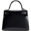 Hermès Kelly Sellier 25 Black Box Calf GHW