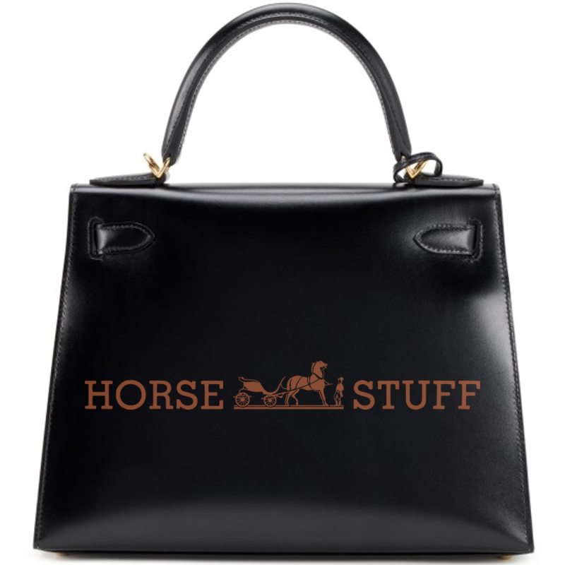 Hermès Kelly Sellier 25 Black Box Calf GHW