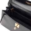 Hermès Kelly Sellier 25 Black Box Calf GHW