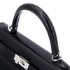 Hermès Kelly Sellier 25 Black Box Calf PHW