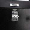 Hermès Kelly Sellier 25 Black Box Calf PHW