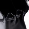 Hermès Kelly Sellier 25 Black Box Calf PHW