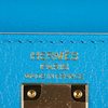 Hermès Kelly Sellier 25 Blue Frida Chèvre GHW