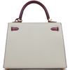 Hermès Kelly Sellier 25 Special Order HSS Gris Perle / Anemone Chèvre BGHW