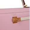 Hermès Kelly Sellier 25 Special Order HSS Rose Sakura / Nata Chèvre BGHW