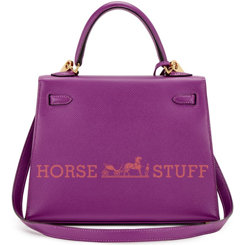 Hermès Kelly Sellier 25 Anemone Epsom GHW