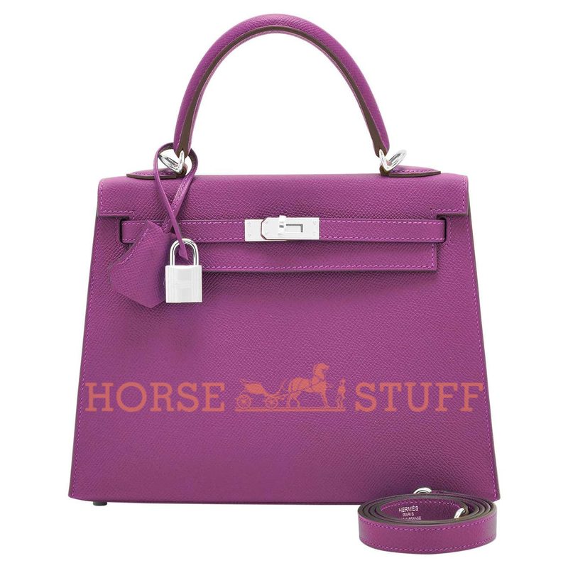 Hermès Kelly Sellier 25 Anemone Epsom PHW