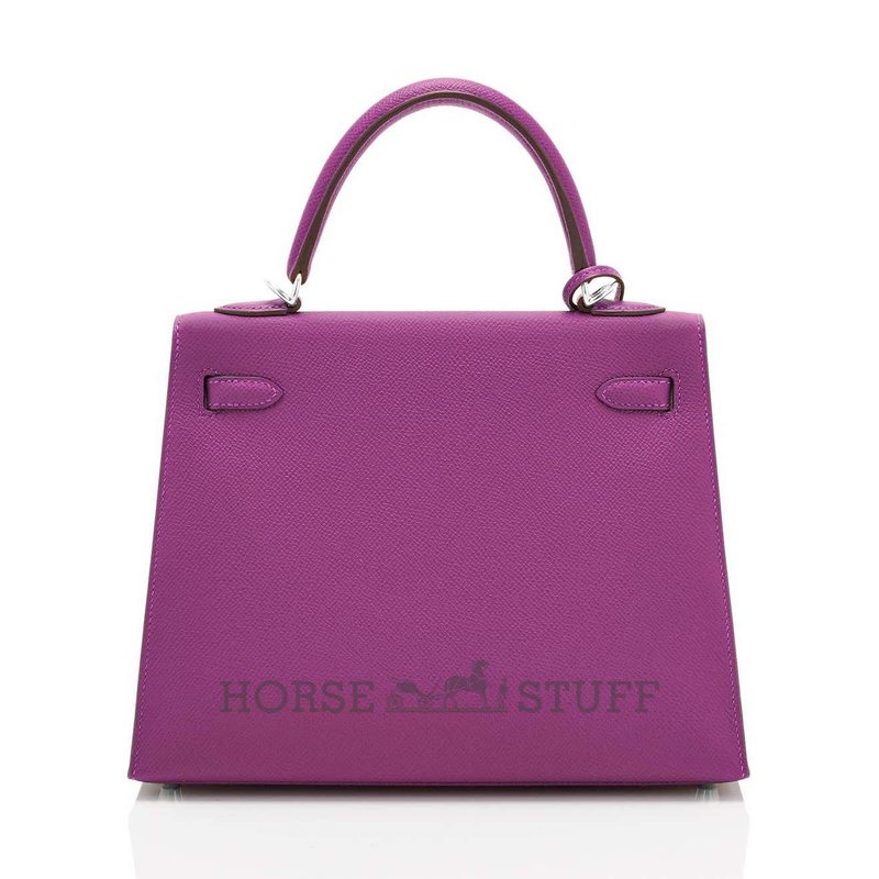 Hermès Kelly Sellier 25 Anemone Epsom PHW