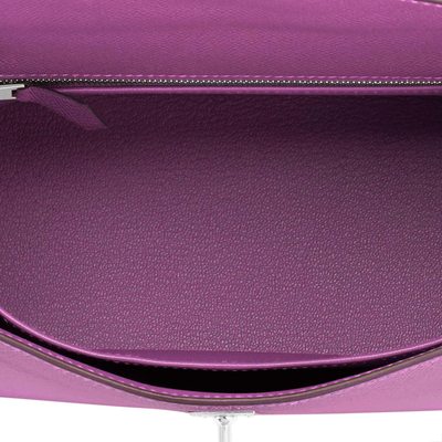 Hermès Kelly Sellier 25 Anemone Epsom PHW