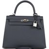 Hermès Kelly Sellier 25 Etain Epsom Electrum HW