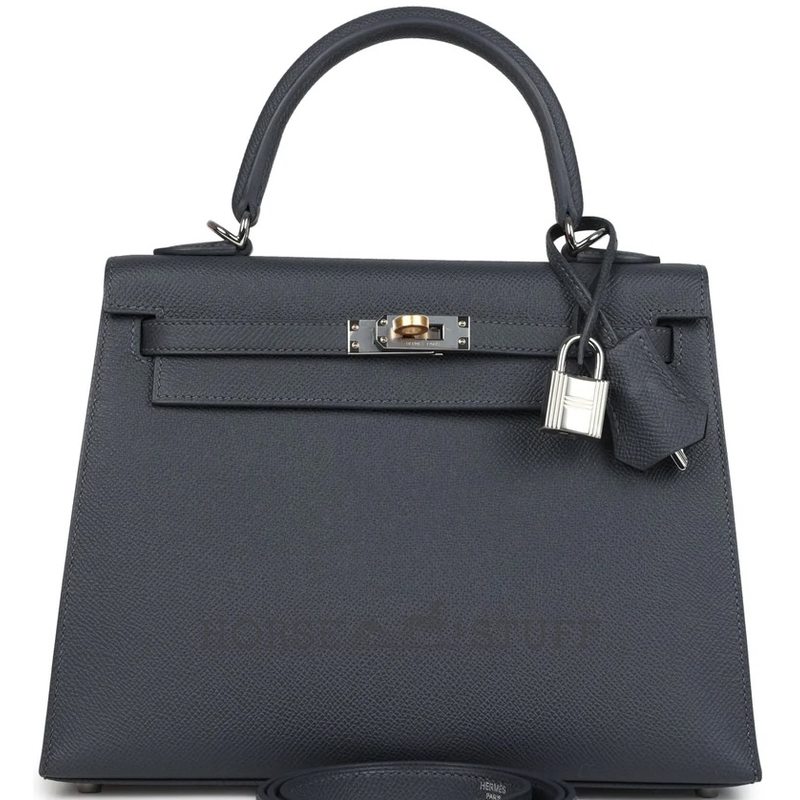 Hermès Kelly Sellier 25 Etain Epsom Electrum HW