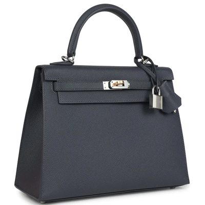 Hermès Kelly Sellier 25 Etain Epsom Electrum HW