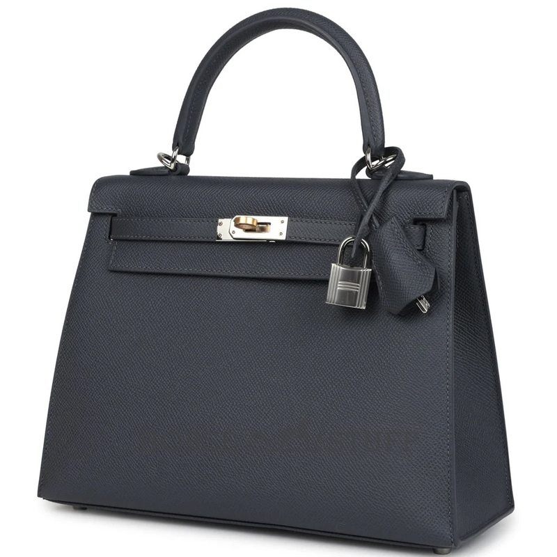 Hermès Kelly Sellier 25 Etain Epsom Electrum HW