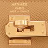 Hermès Kelly Sellier 25 Biscuit Epsom GHW