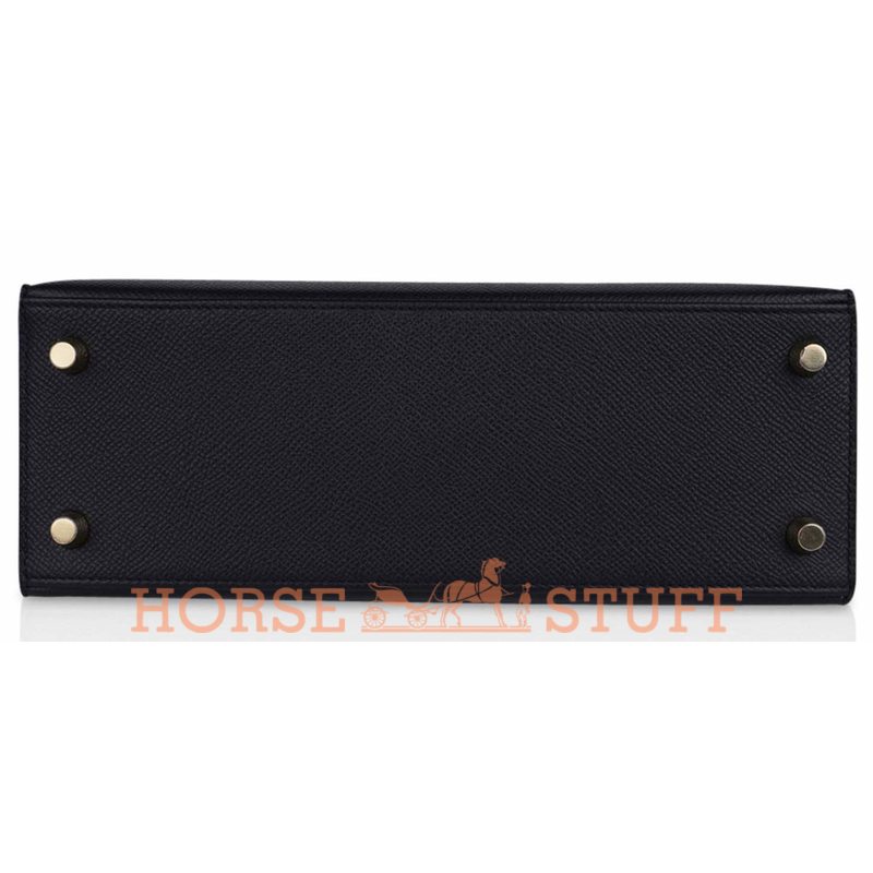 Hermès Kelly Sellier 25 Black Epsom GHW